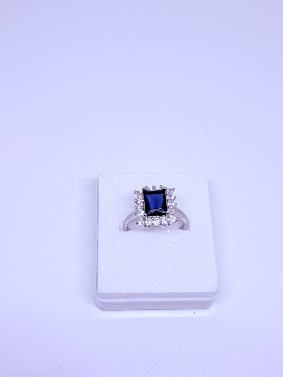 Royal Blue Stone Cluster Ring